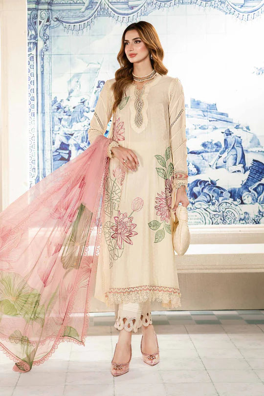 3 Piece Unstitched Printed Suit | MPT-2201-A