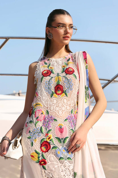Maria.B Luxury Lawn Unstitched Embroidered 3Pc Suit D-2610-A