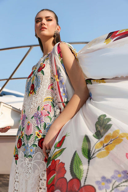 Maria.B Luxury Lawn Unstitched Embroidered 3Pc Suit D-2610-A