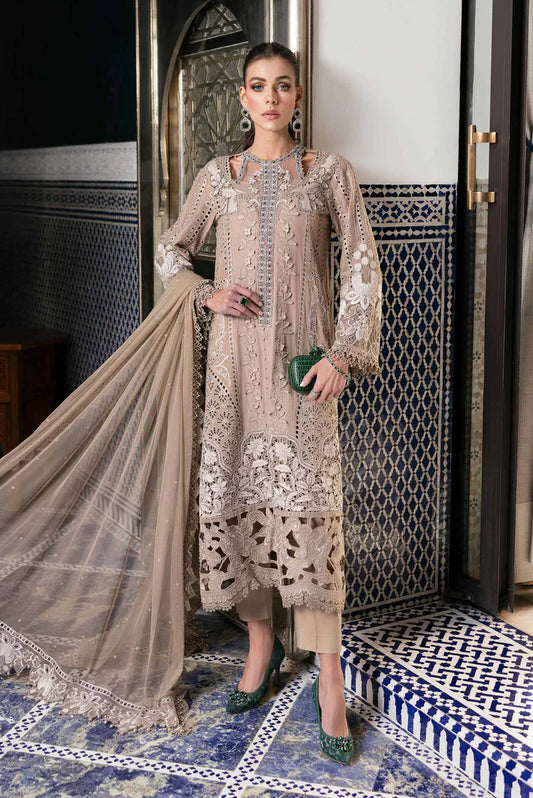 3 Piece Unstitched Embroidered Lawn Suit | D-2502-A | SML