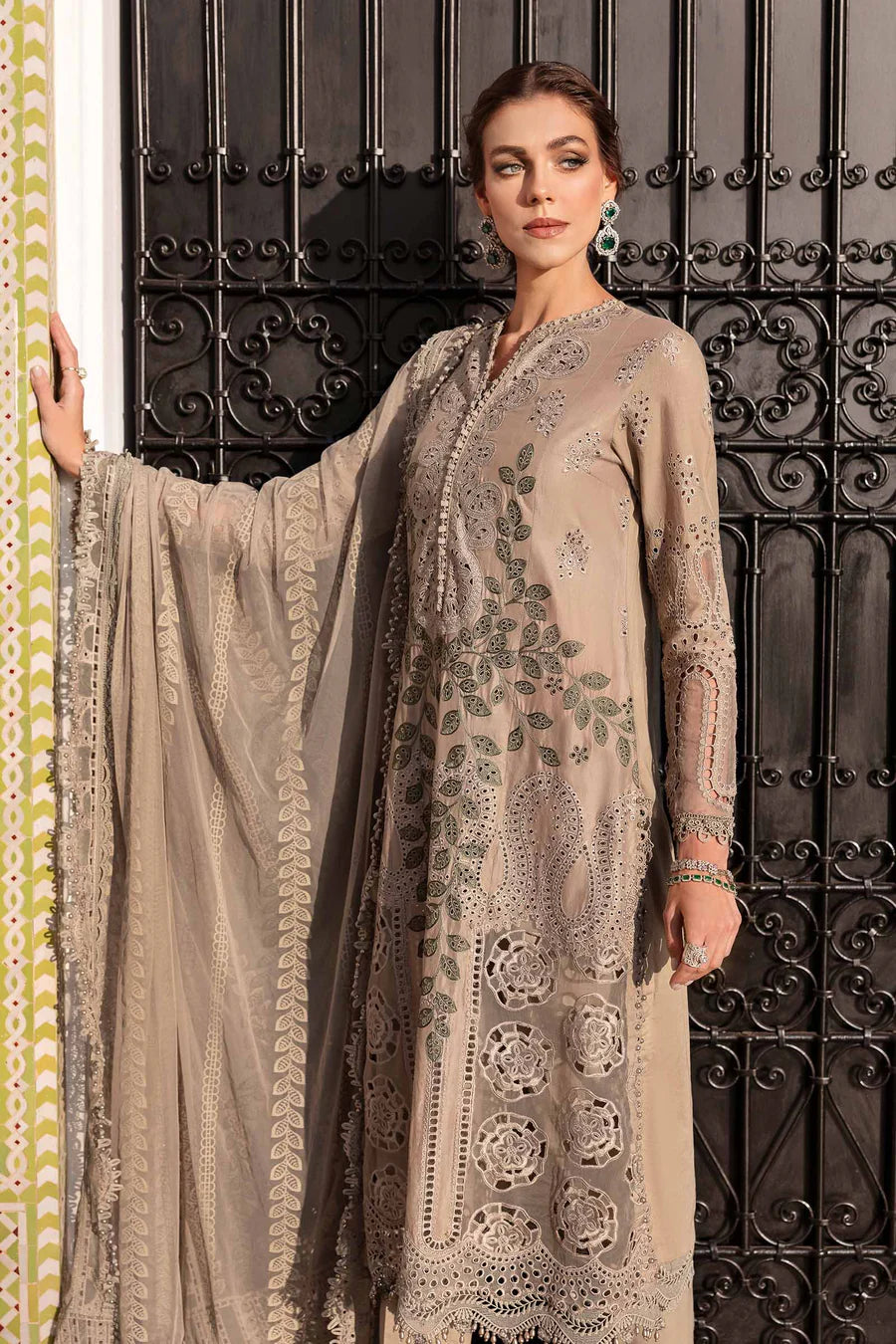 3 Piece Unstitched Embroidered D-2503-A