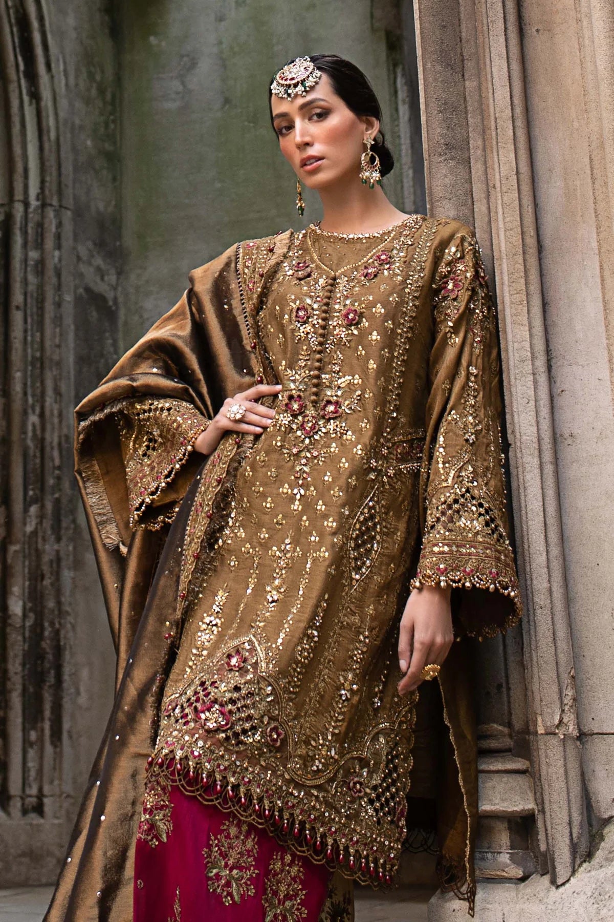 Maria B 3 Piece Unstitched Embroidered Raw Silk Suit Regular price