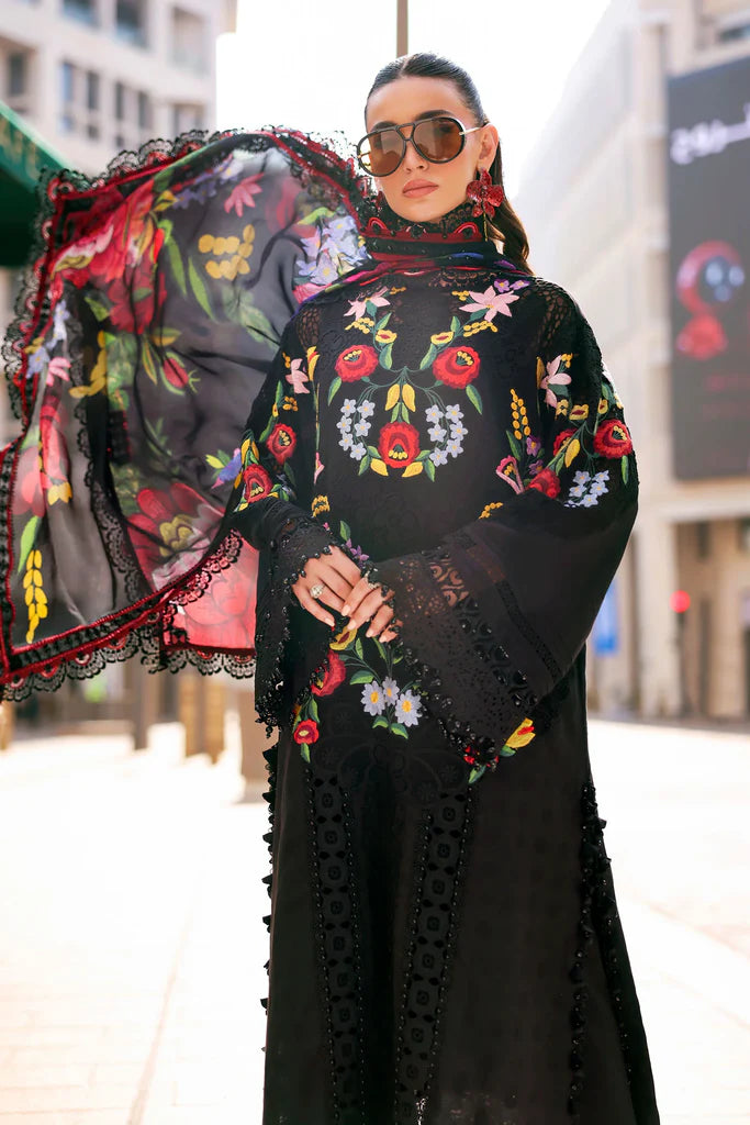 MARIA B - Embroidered Jacquard Lawn Suit D-2610-B