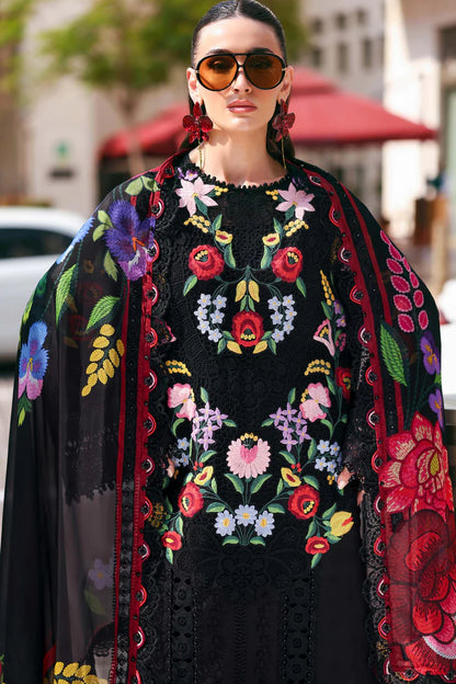 MARIA B - Embroidered Jacquard Lawn Suit D-2610-B