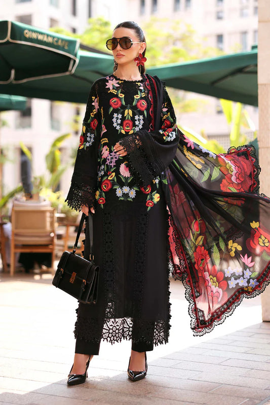 MARIA B - Embroidered Jacquard Lawn Suit D-2610-B