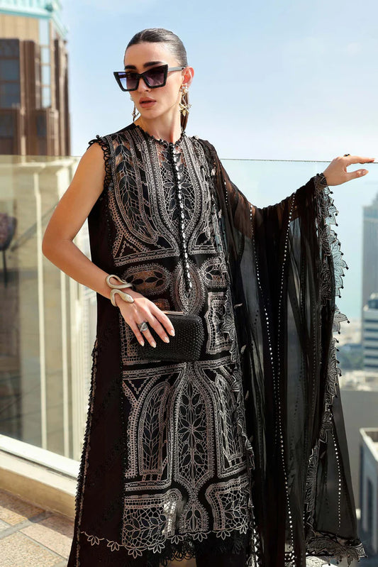 MARIA B - Embroidered Net Suit D-2608-B