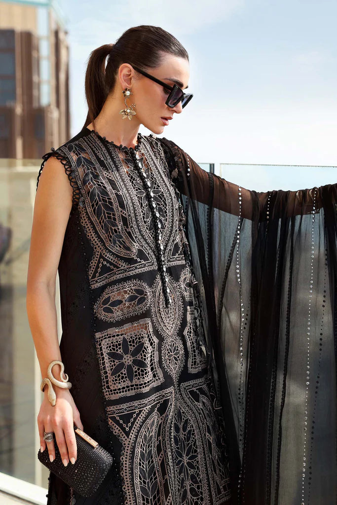 MARIA B - Embroidered Net Suit D-2608-B