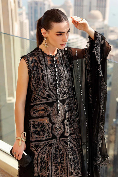 MARIA B - Embroidered Net Suit D-2608-B