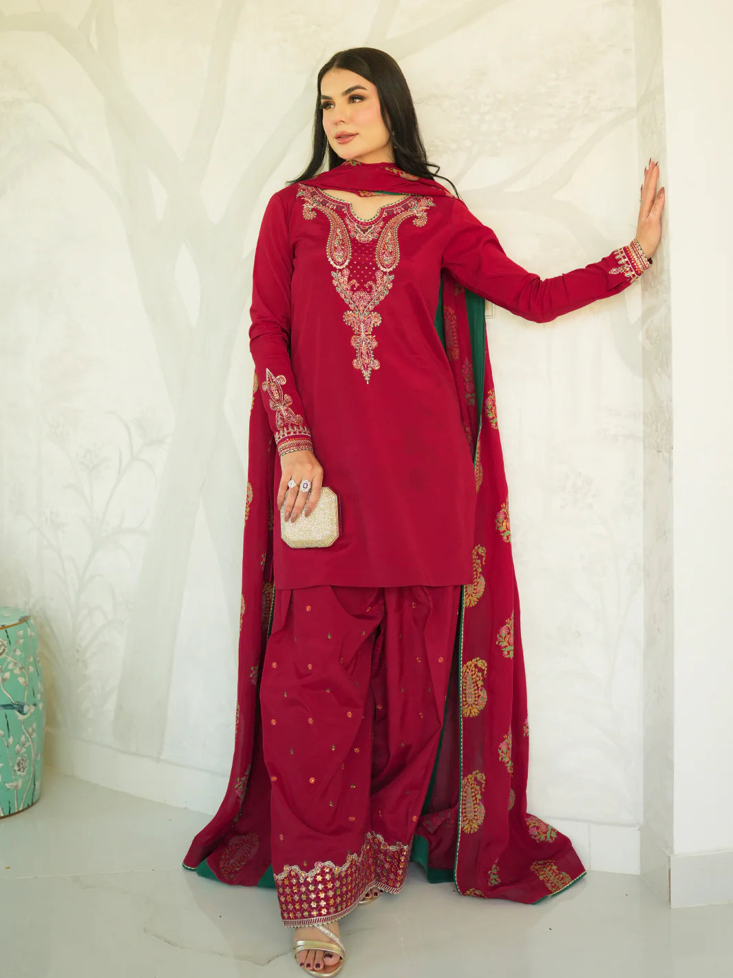 JINAN | 3PC Unstitched Dhanak
