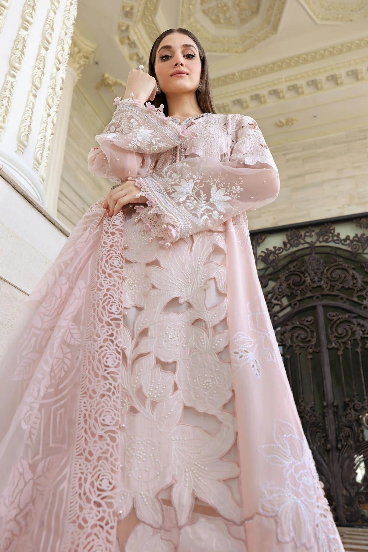 Maria.B Luxury Lawn Embroidered 3 Piece Unstitched - EL-26-02