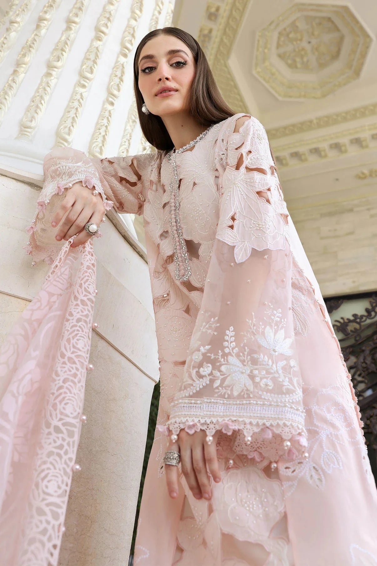 Maria.B Luxury Lawn Embroidered 3 Piece Unstitched - EL-26-02