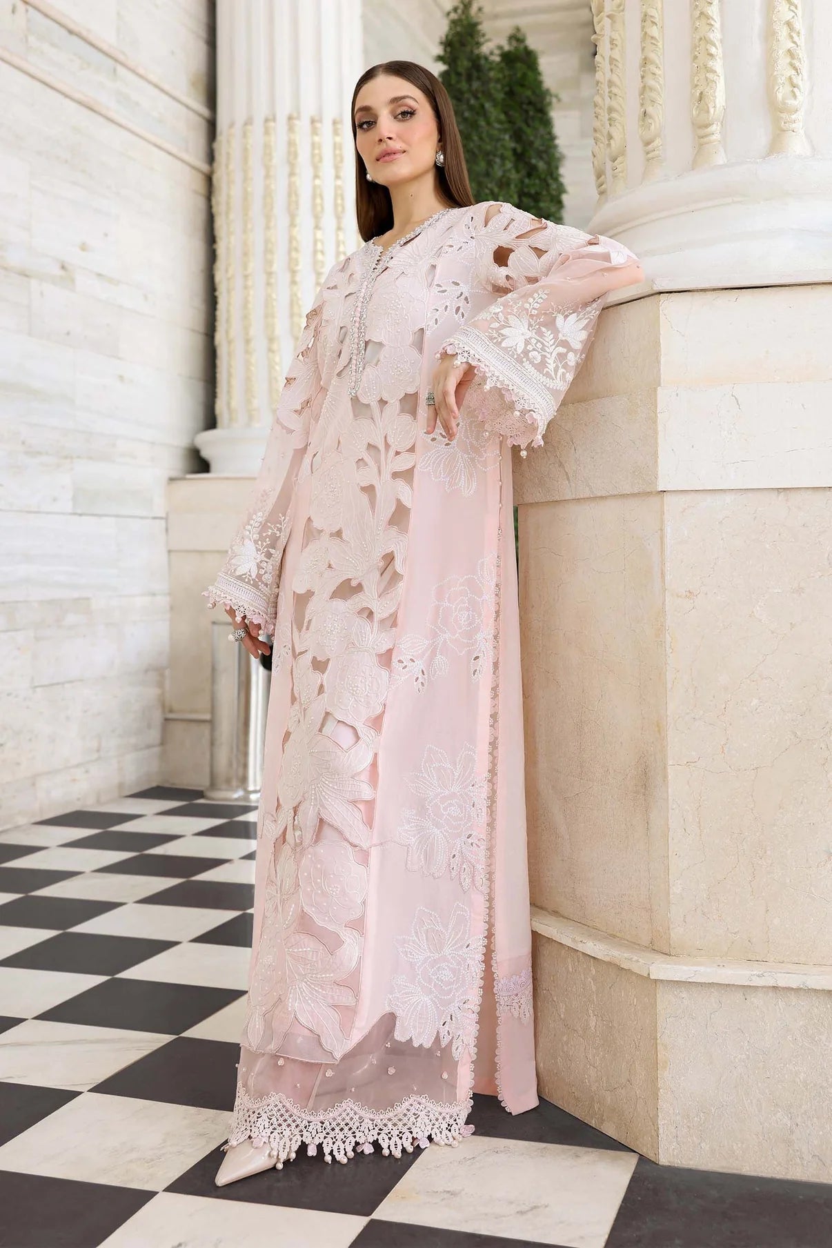 Maria.B Luxury Lawn Embroidered 3 Piece Unstitched - EL-26-02