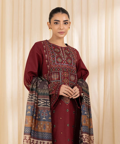Luxury Dhanak 3 Piece Unstitched