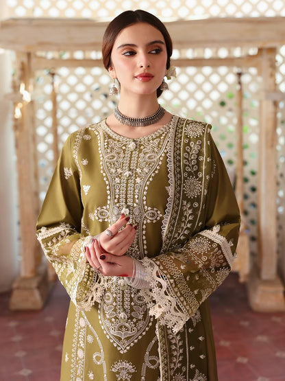 Mahnur - 3PC Luxury Lawn Embroidered Suit