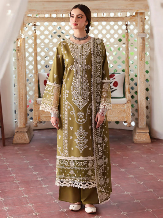 Mahnur - 3PC Luxury Lawn Embroidered Suit
