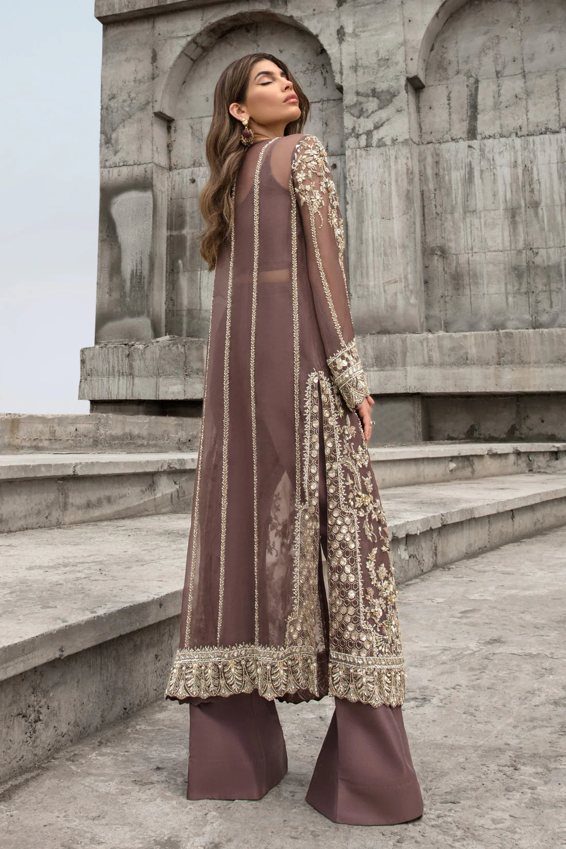 Beautiful Front Open Gown Dress
