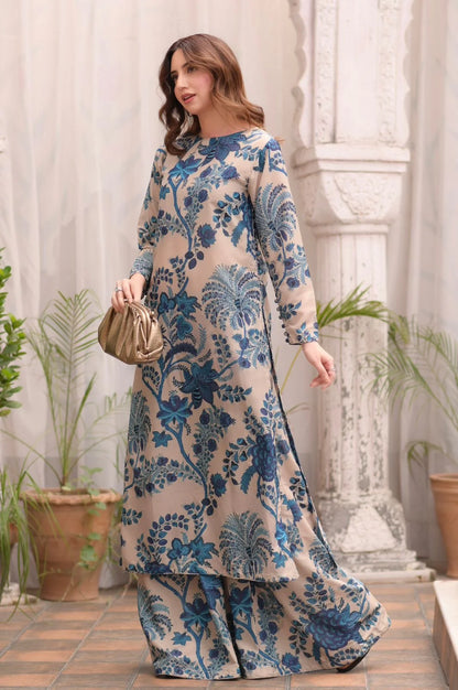 ZELLBURY Lawn Embroidered & Printed 3 Piece Dress