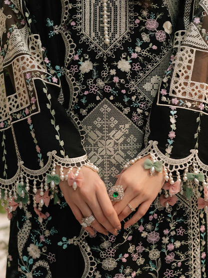 Binilyas Freesia Luxury Lawn Embroidered Unstitched 3-Piece Suit-103 - A