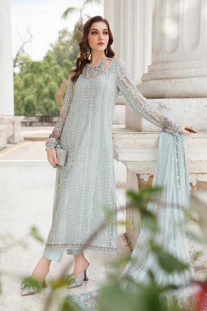 Unstitched Embroidered Chiffon Suit | MPC-24-103