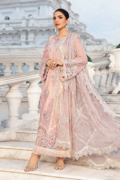 Unstitched Embroidered Chiffon Suit | MPC-24-106