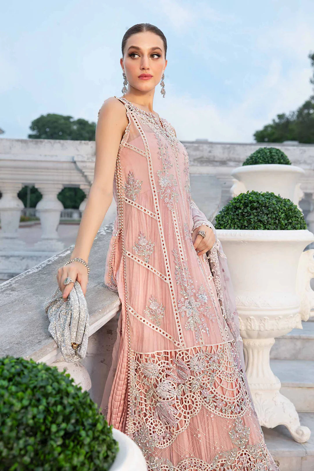 Unstitched Embroidered Chiffon Suit | MPC-24-106