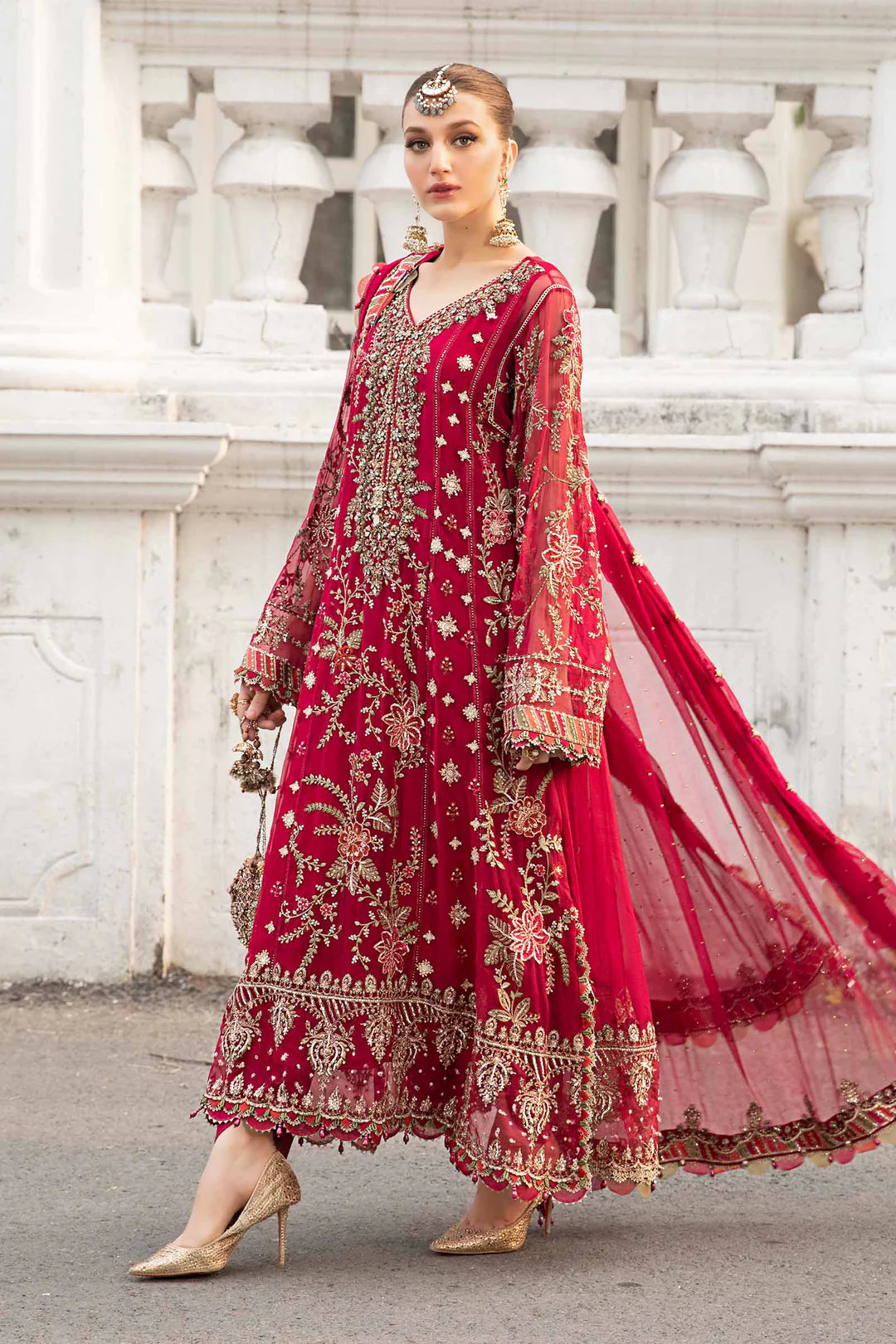 Unstitched Embroidered Chiffon Suit | MPC-24-107