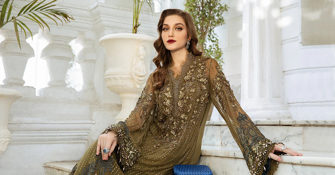 Unstitched Embroidered Chiffon Suit | MPC-24-108