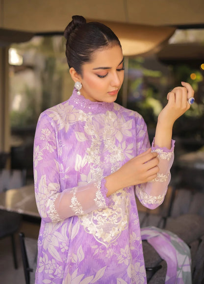 Purple Digital Printed