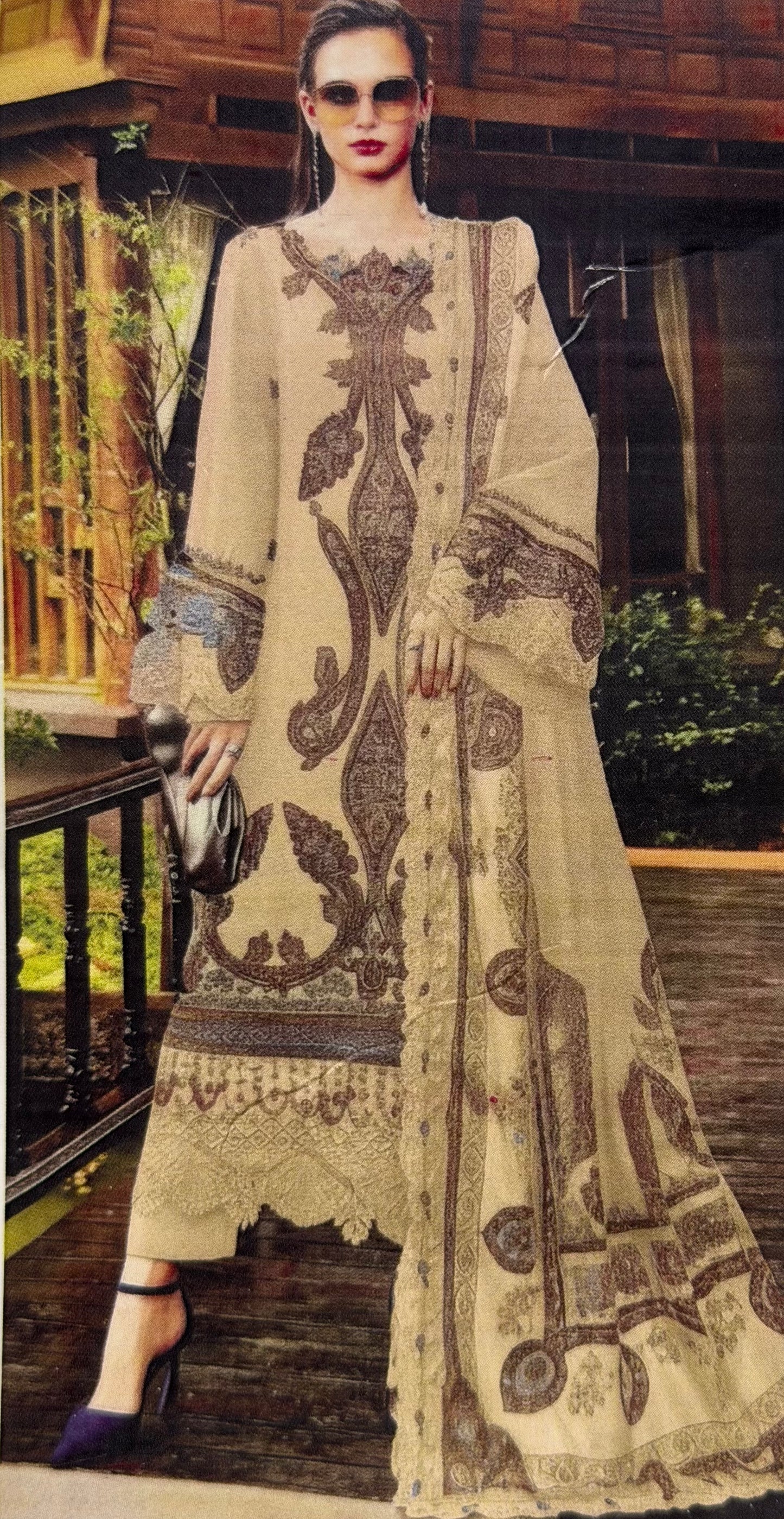Maria.B | Embroidered Luxury Lawn 3 Piece Dress Most Viral Dress