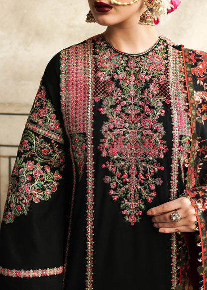 Hussain Rehar 3PC Dhanak Unstitched Embroidered Suit