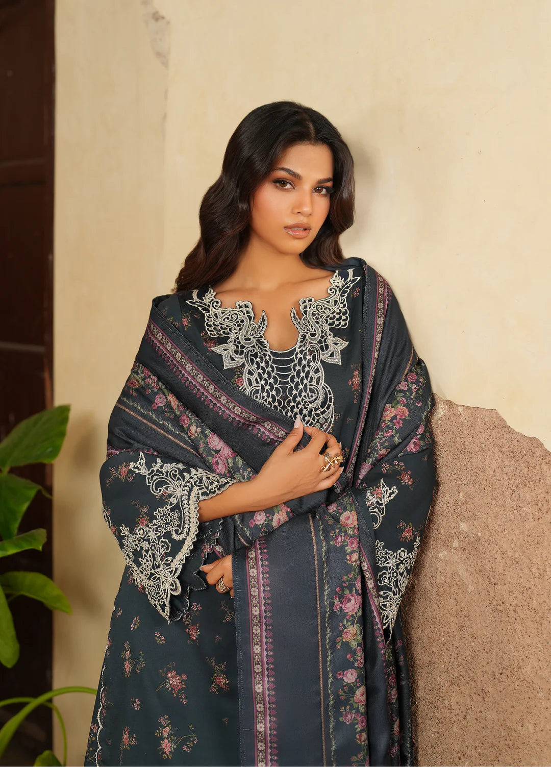 IZNIK Lawn Embroidered & Printed 3 Piece Dress