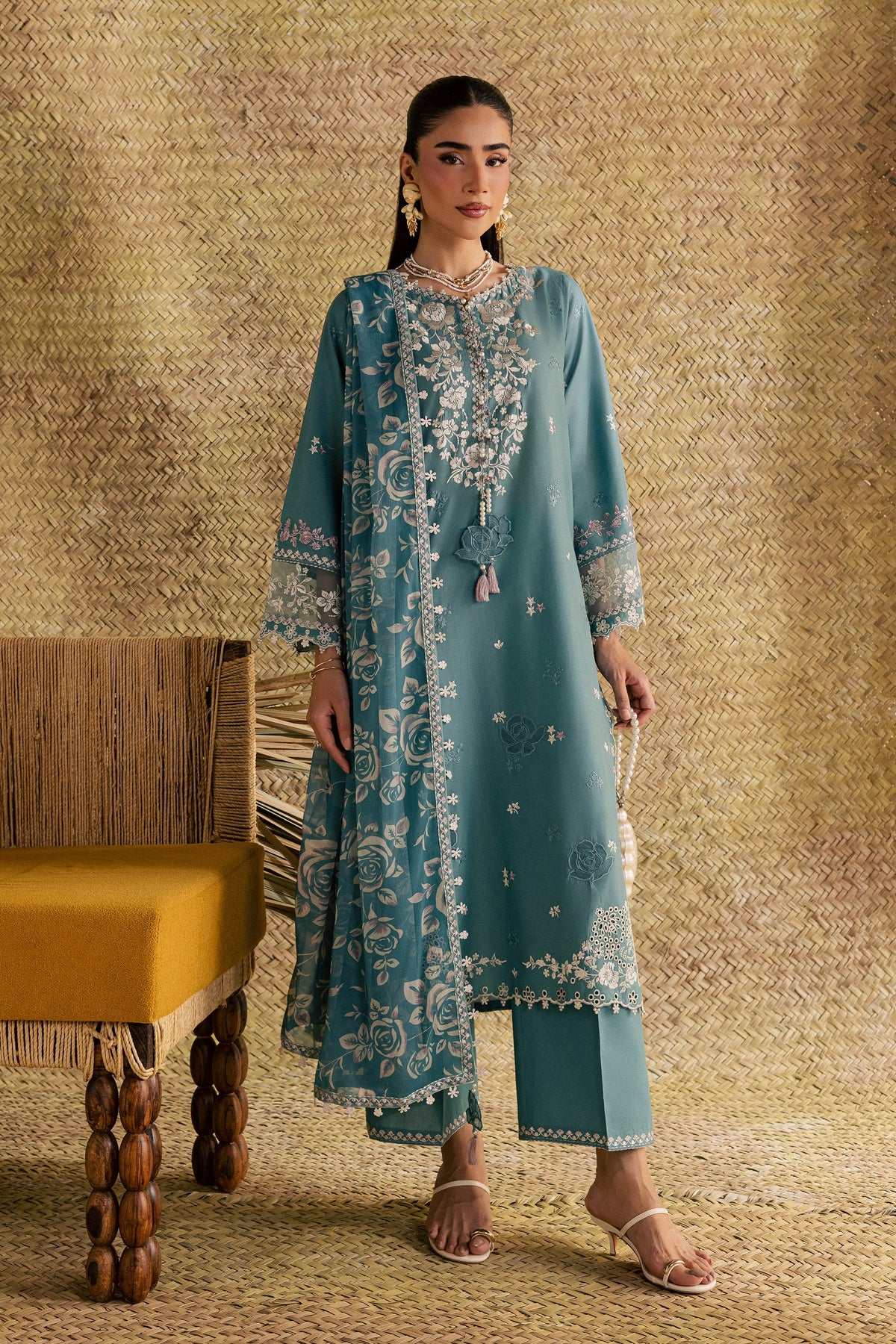 Luxury Dhanak 3 Piece Unstitched