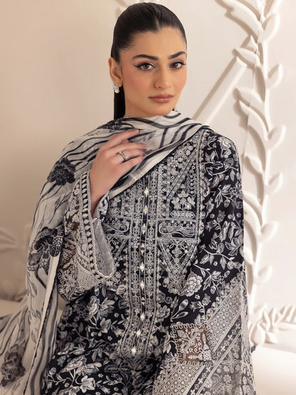 AFROZEH Lawn Embroidered & Printed 3 Piece Dress - J2617