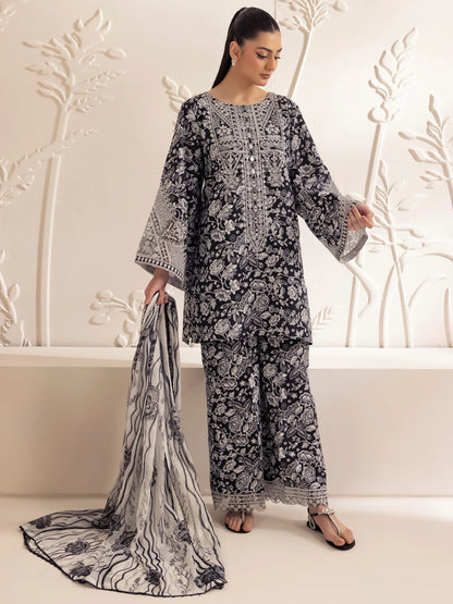 AFROZEH Lawn Embroidered & Printed 3 Piece Dress - J2617