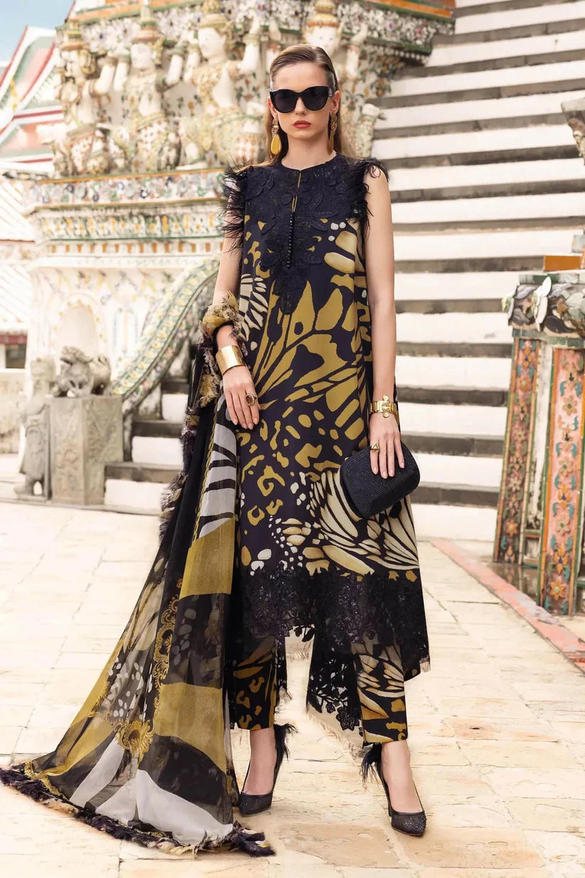 Elegent Maria B Printed Embroidered 3PC