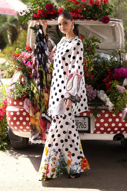 Maria.B MPrints Embroidered Lawn Unstitched 3Pc Suit MPT-3008-A