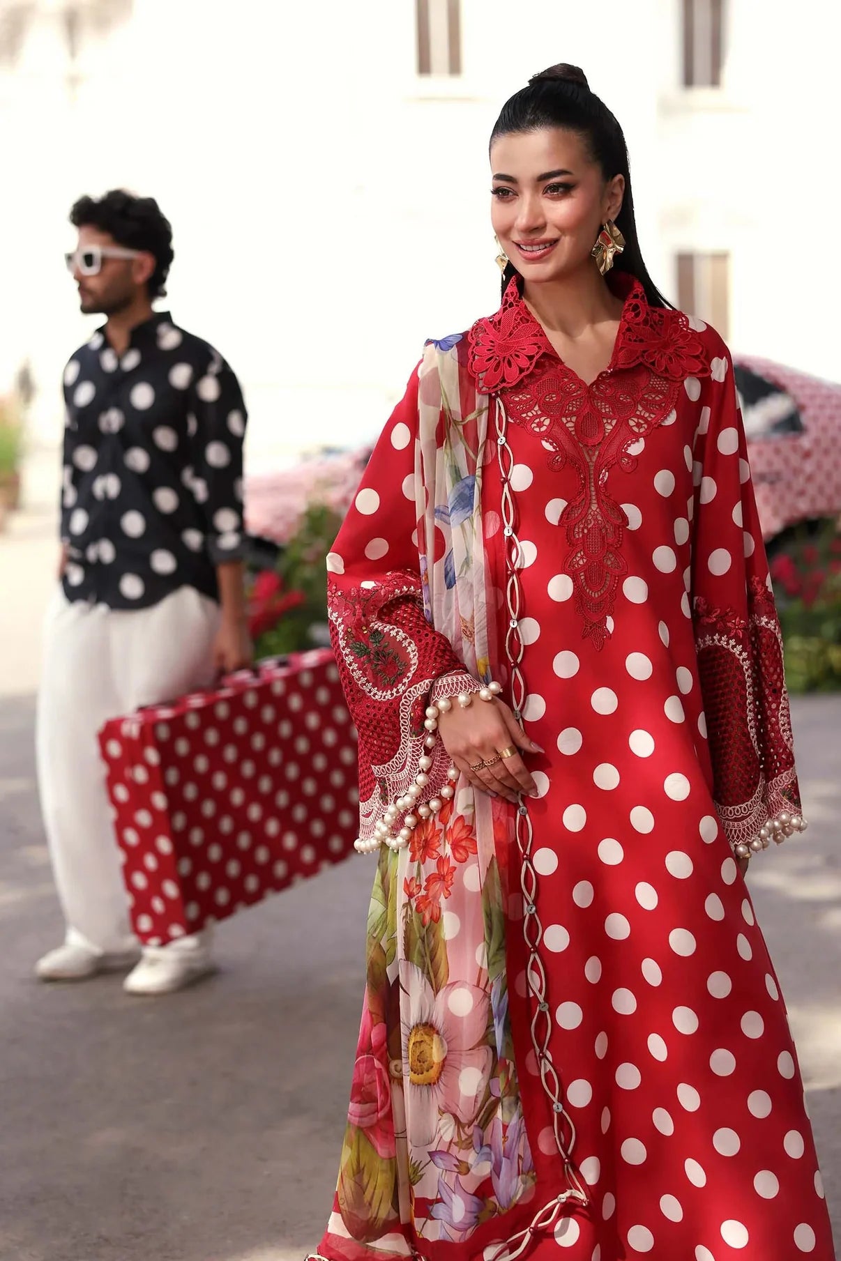 Maria.B MPrints Embroidered Lawn 3Pc Unstitched Suit MPT-3008-B Regular price