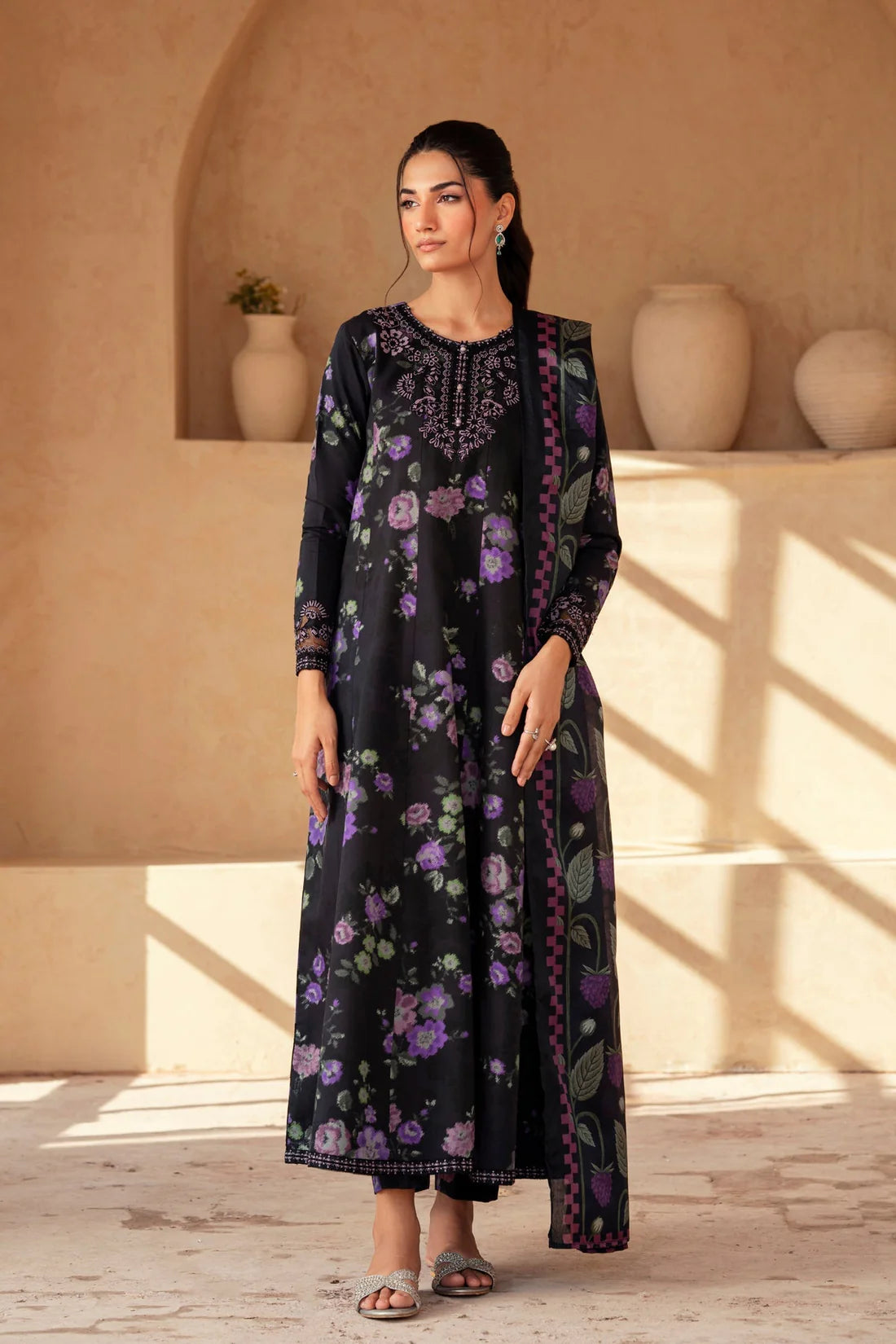 Sapphire Printed Lawn 3 pc Unstitched