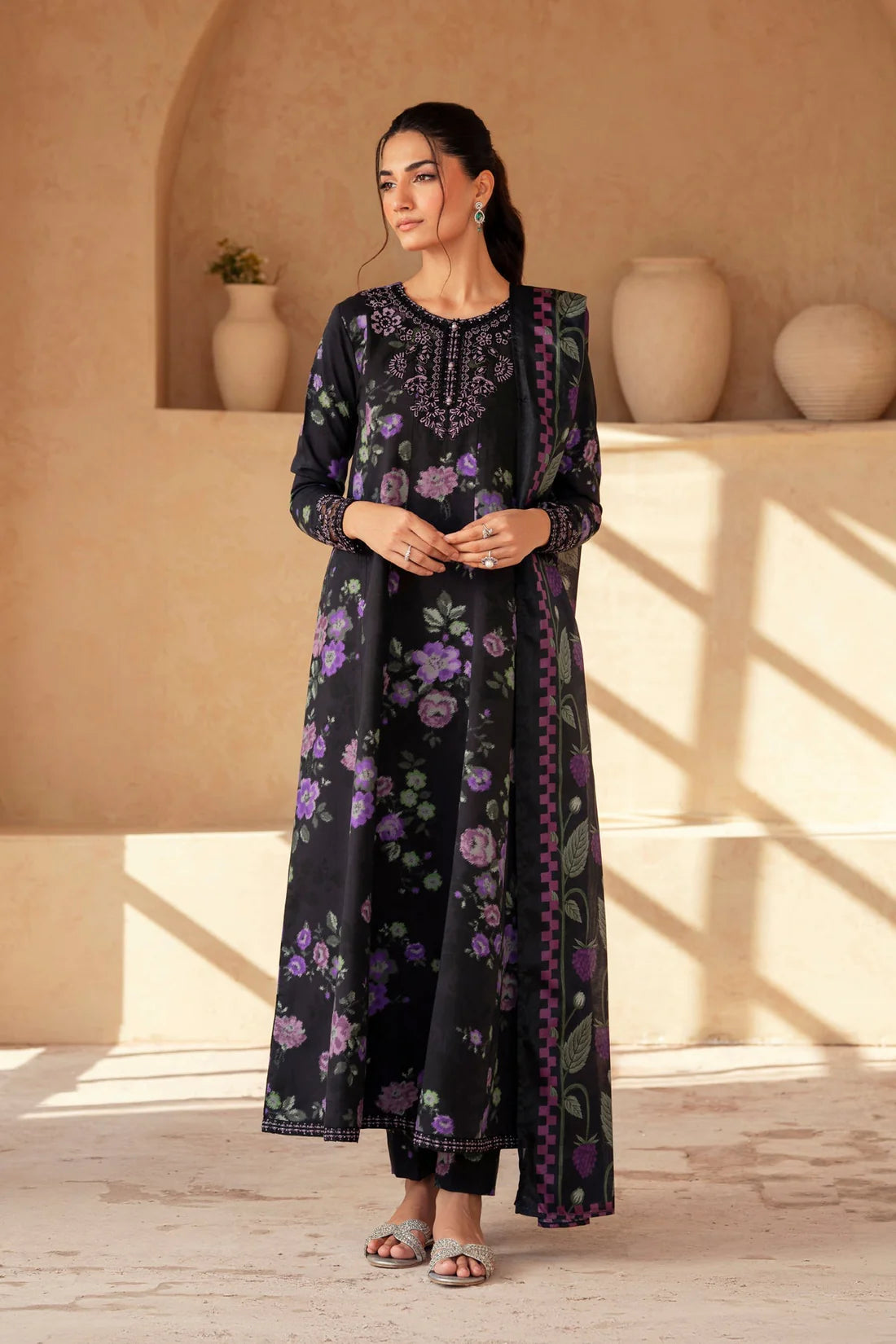 Sapphire Printed Lawn 3 pc Unstitched