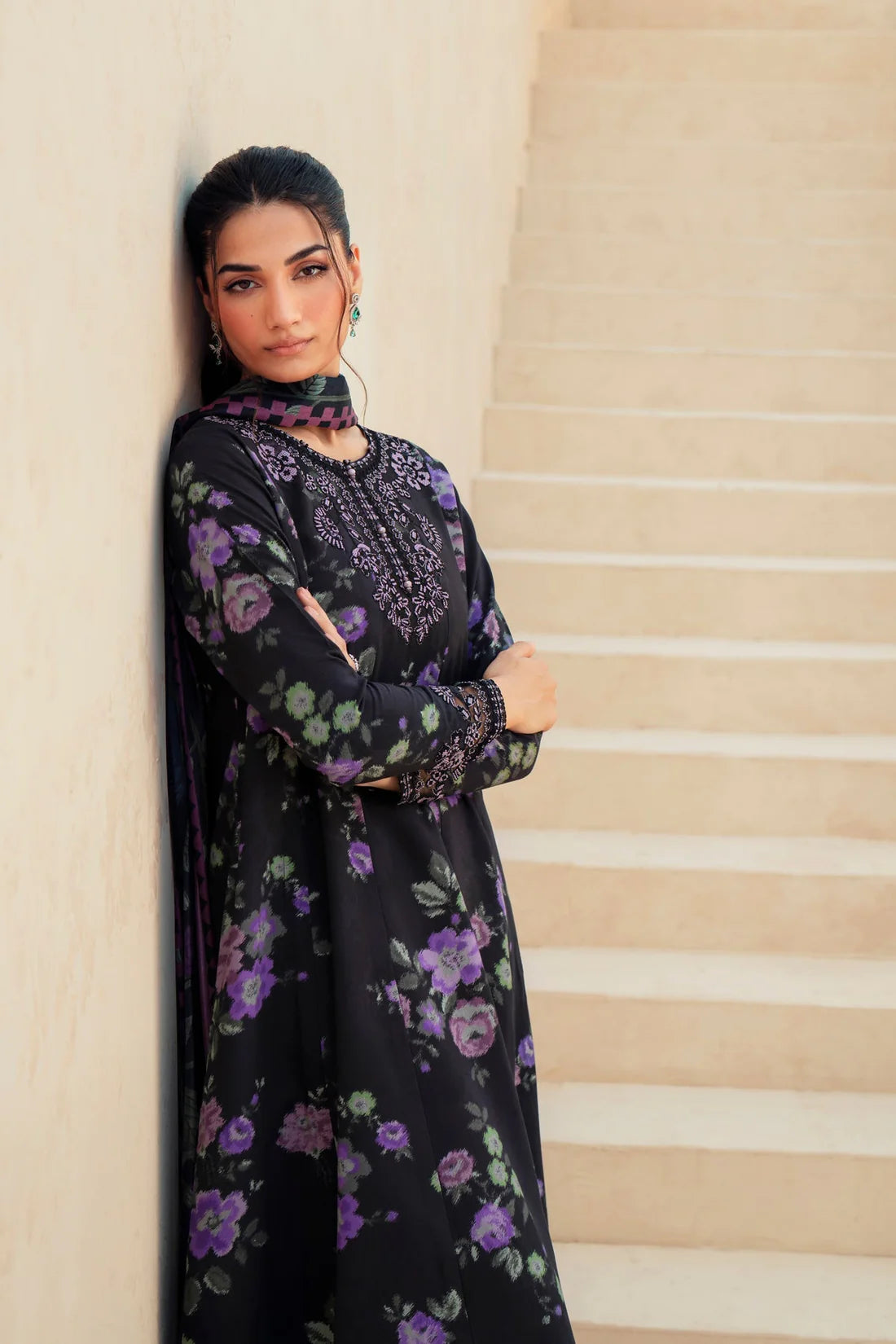 Sapphire Printed Lawn 3 pc Unstitched