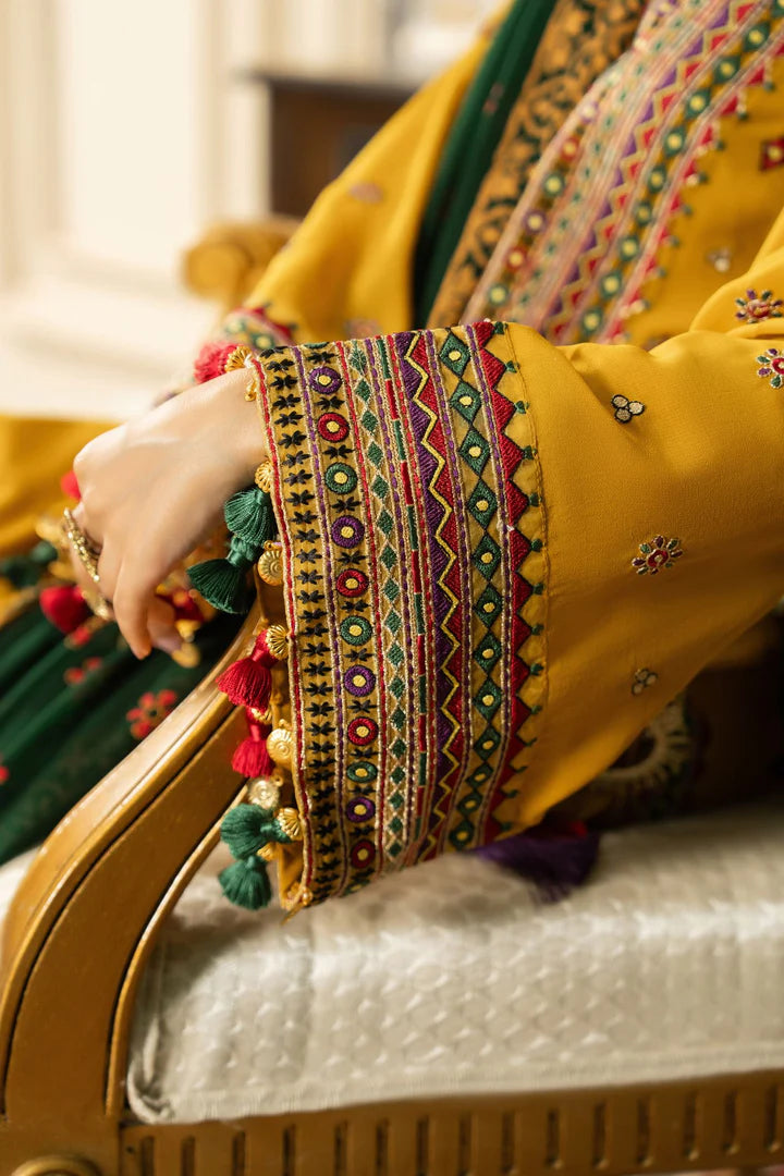 Mustard Yellow Dhanak F-468