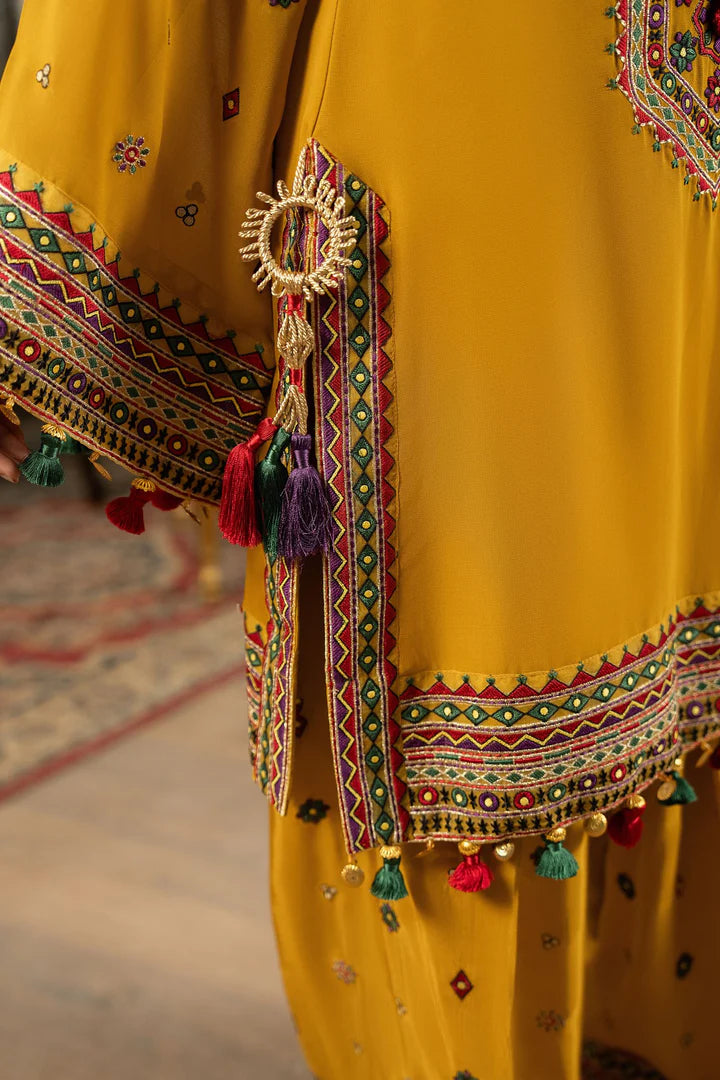 Mustard Yellow Dhanak F-468