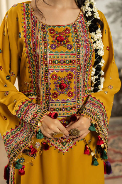 Mustard Yellow Dhanak F-468