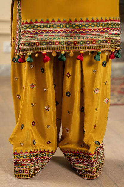 Mustard Yellow Dhanak F-468