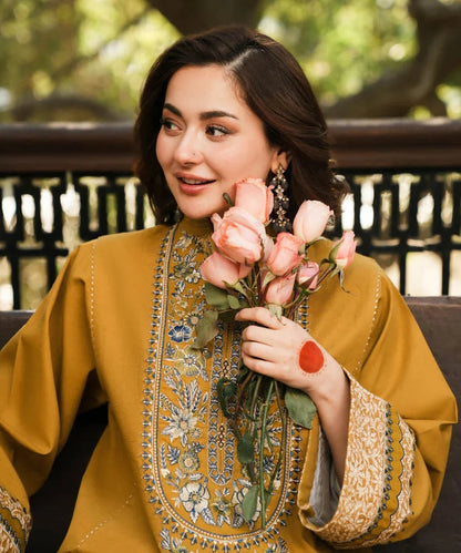 Luxury Dhanak 3 Piece Unstitched Sapphire