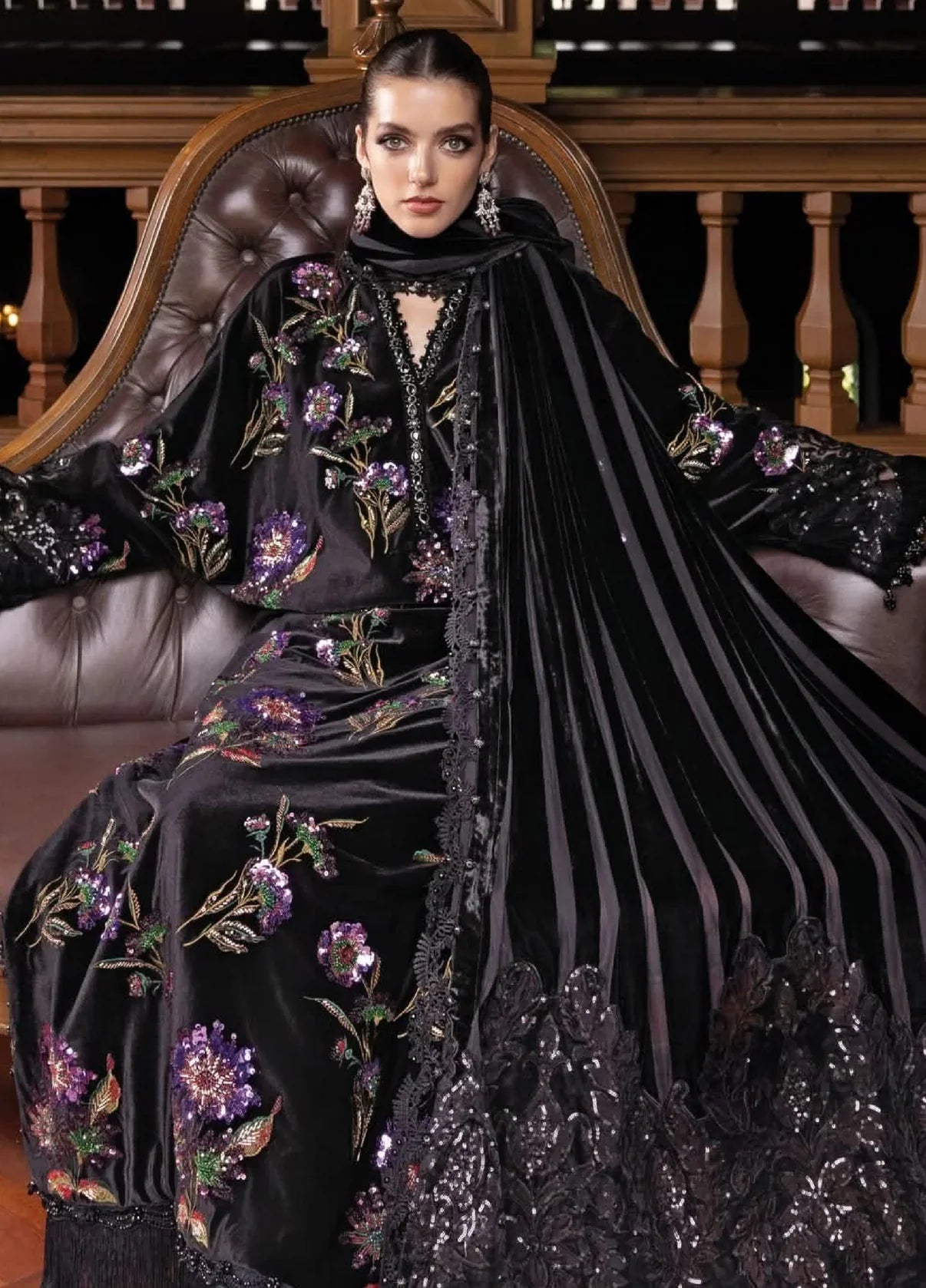Maria.B Lawn Unstitched Embroidered 3 Piece