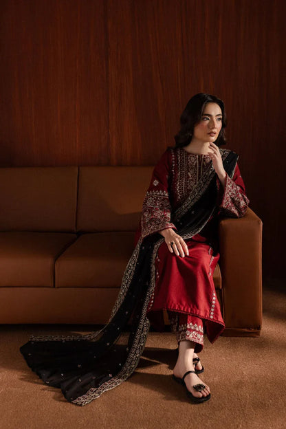 BATIK-3PC DHANAK EMBROIDERED