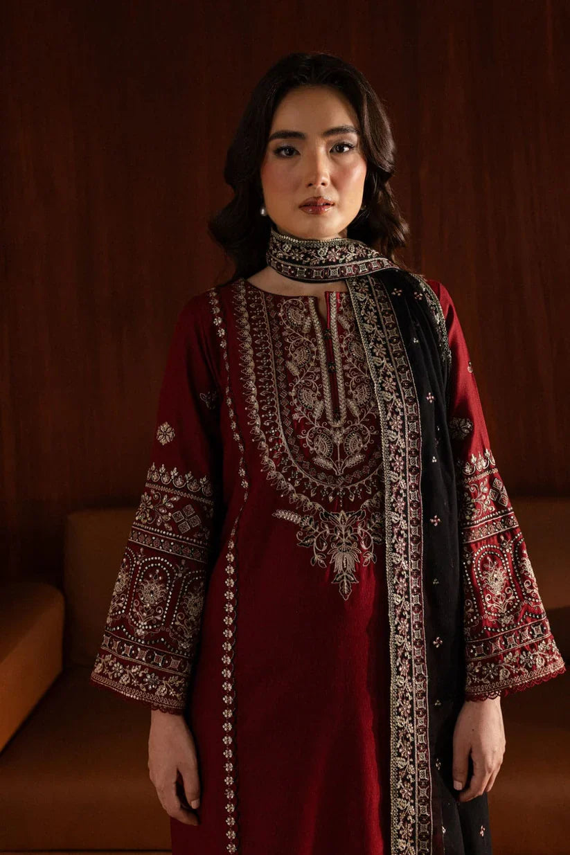 BATIK-3PC DHANAK EMBROIDERED