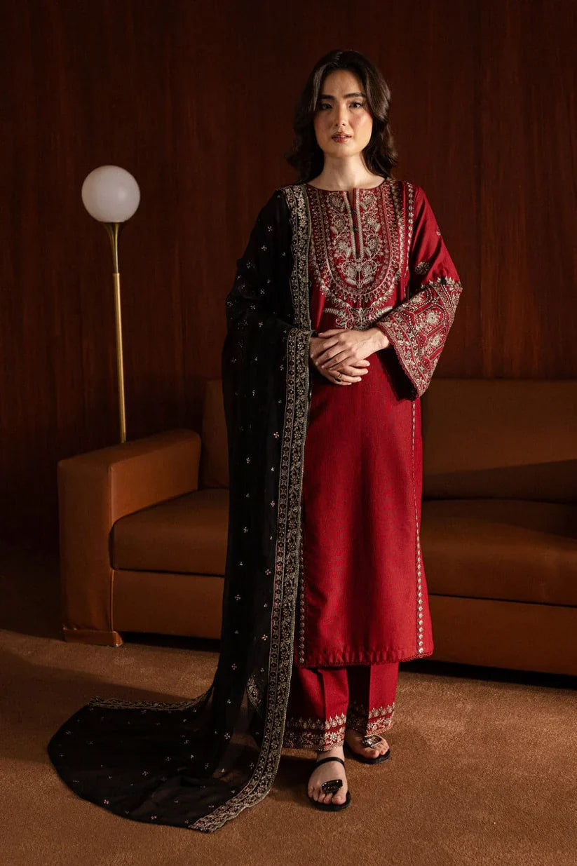 BATIK-3PC DHANAK EMBROIDERED