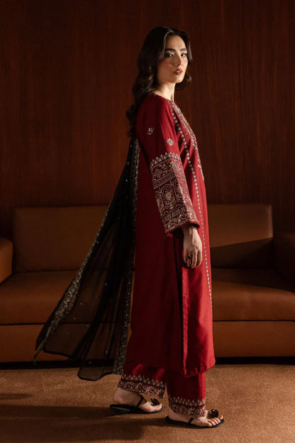 BATIK-3PC DHANAK EMBROIDERED